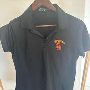 Nike Women's Black USC Trojans Polo Shirt